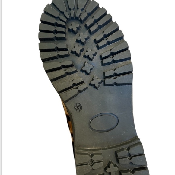 Leopard Print Ankle Boots with Black Trim - Picture 3 of 8